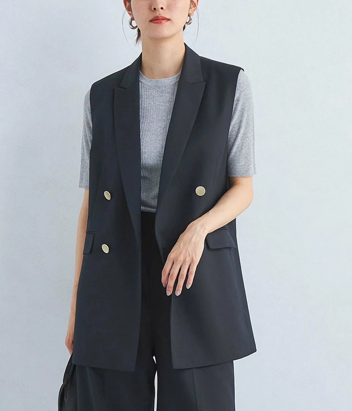 UNITED ARROWS ポケット ファー ベスト ☆343 UNITED ARROWS カラー